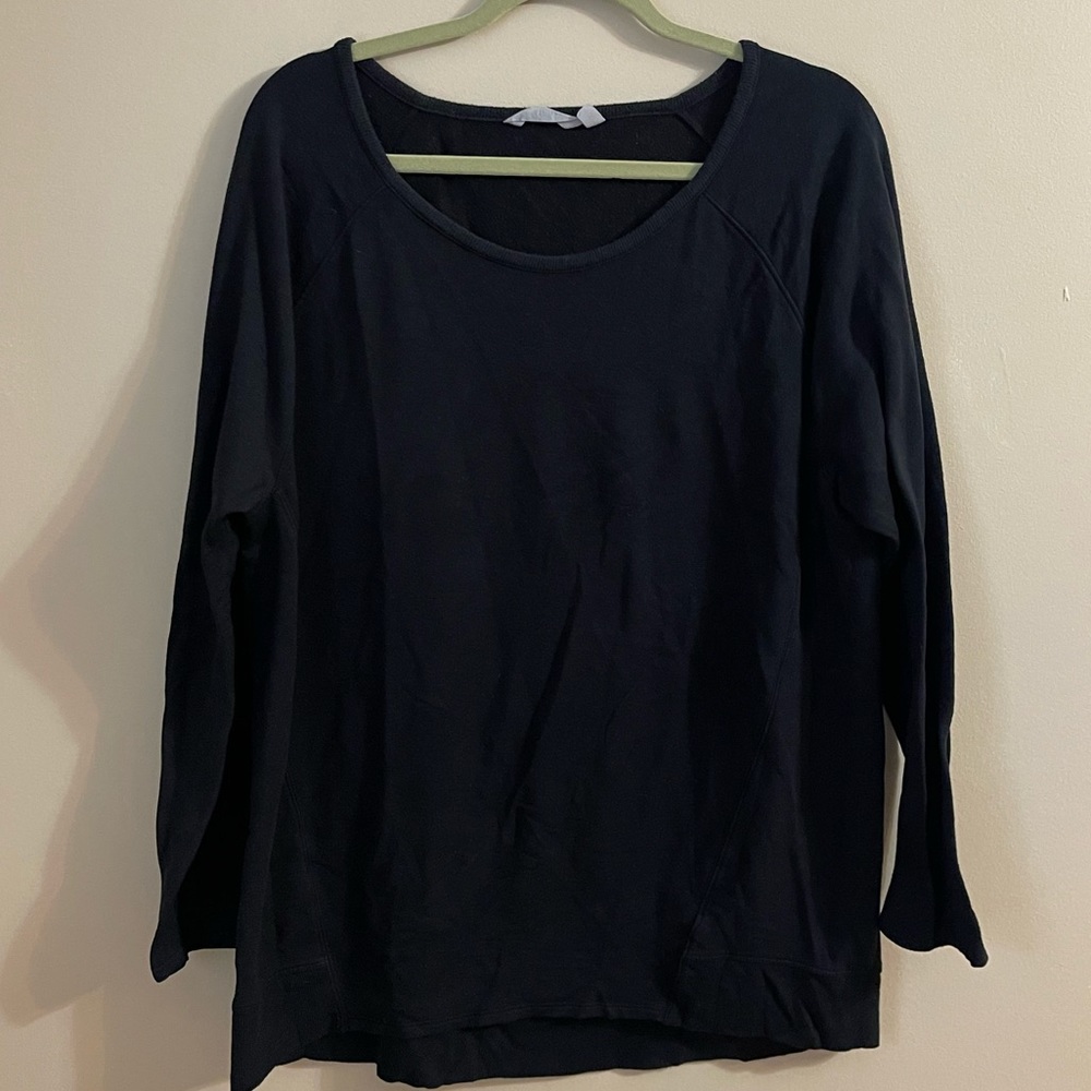 Size XL black Athleta long sleeve crew neck